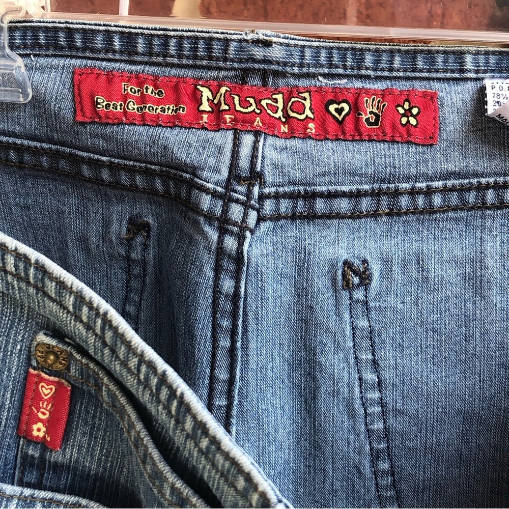 Y2K MUDD Denim Jean Mini Skirt Size 9 Junior —#092 - Picture 6 of 11